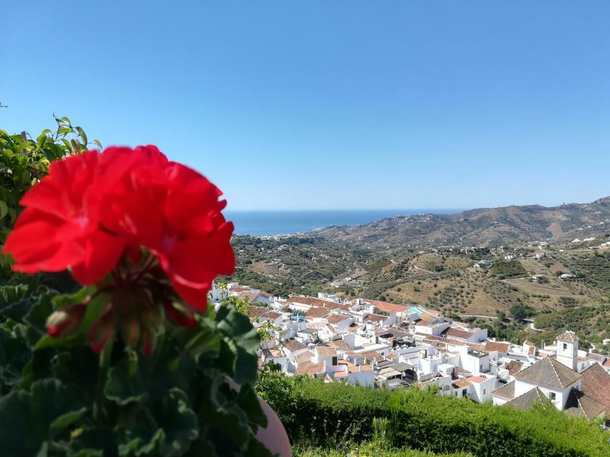 Villa Casa Ana, Fantásticas vistas al pueblo, el mar y la montaña Frigiliana Exterior foto